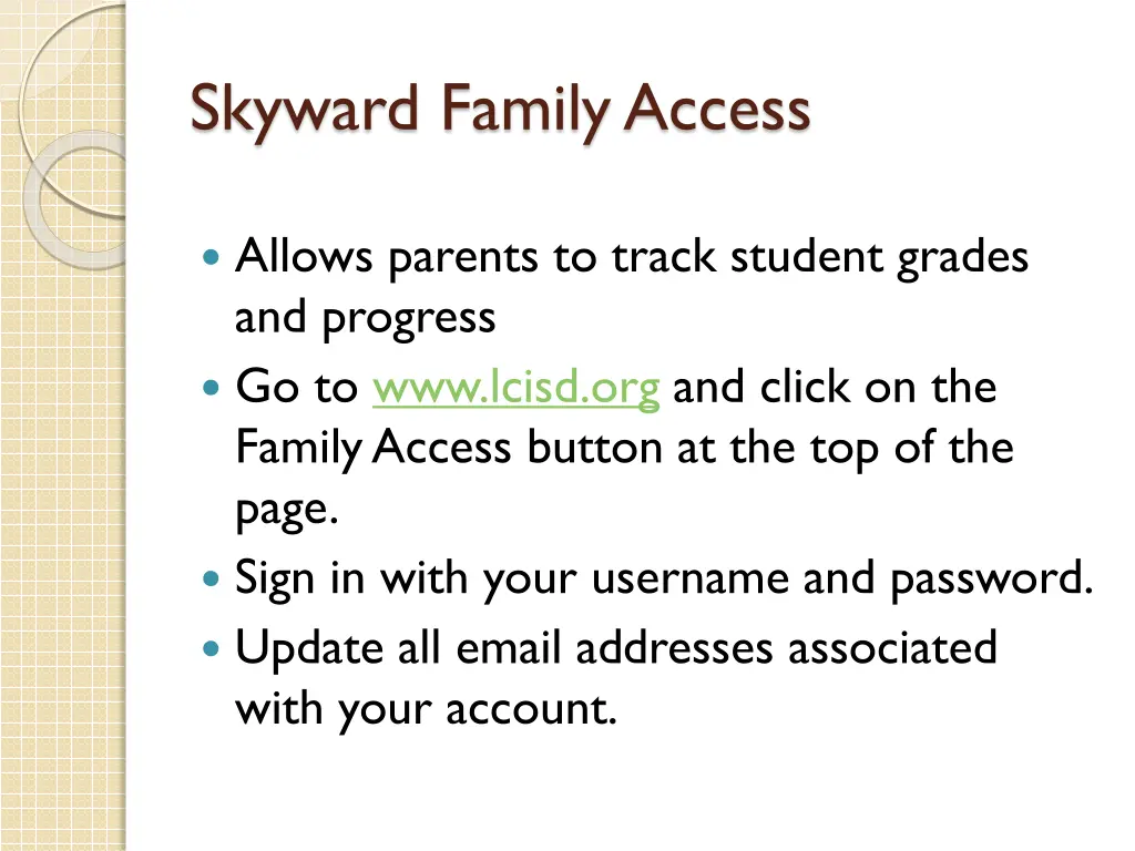 skyward family access