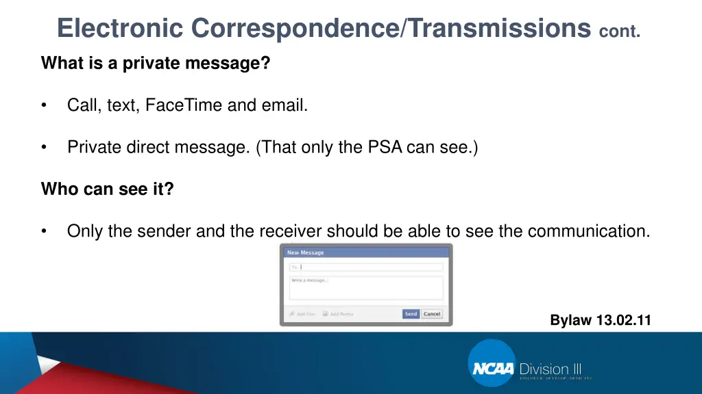 electronic correspondence transmissions cont 1