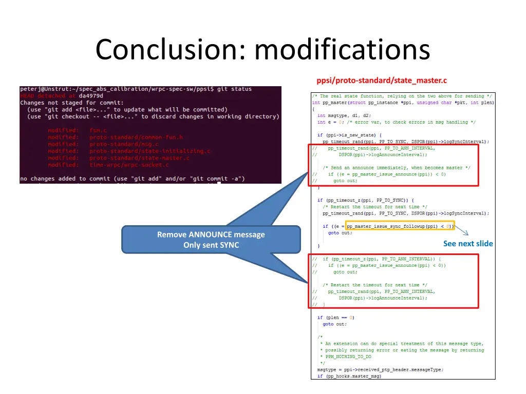 conclusion modifications