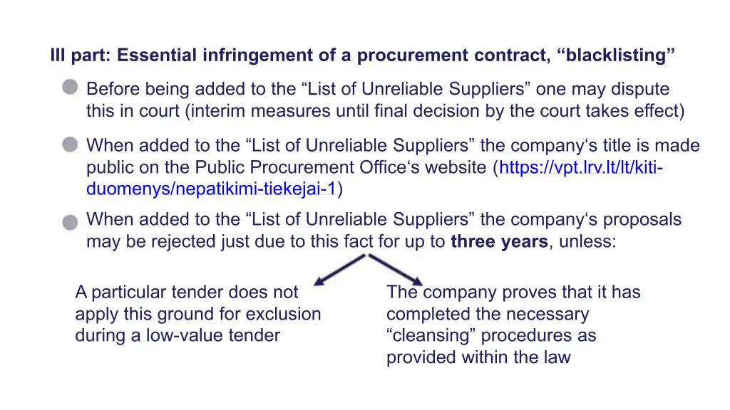 iii part essential infringement of a procurement 1