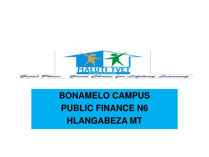 bonamelo campus public finance n6 hlangabeza mt