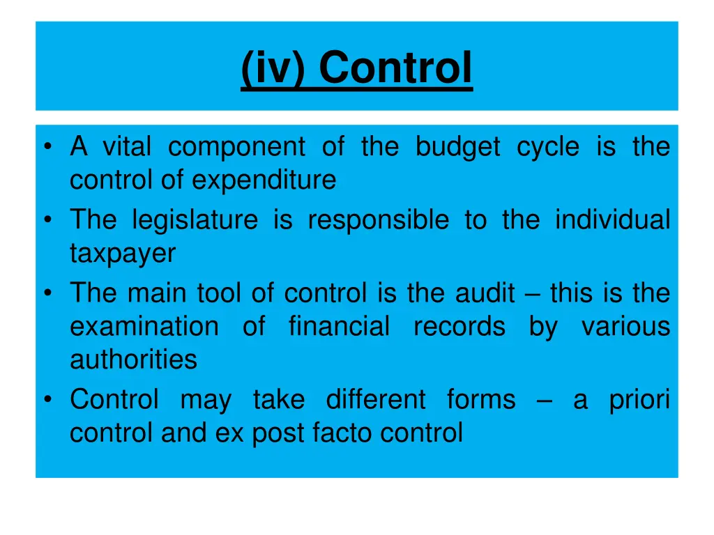 iv control