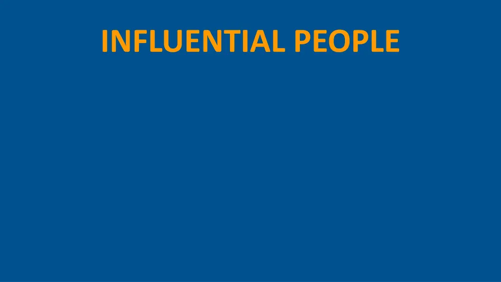 influential people