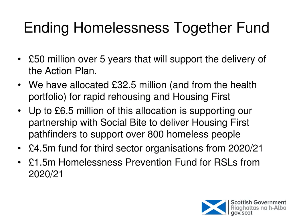 ending homelessness together fund