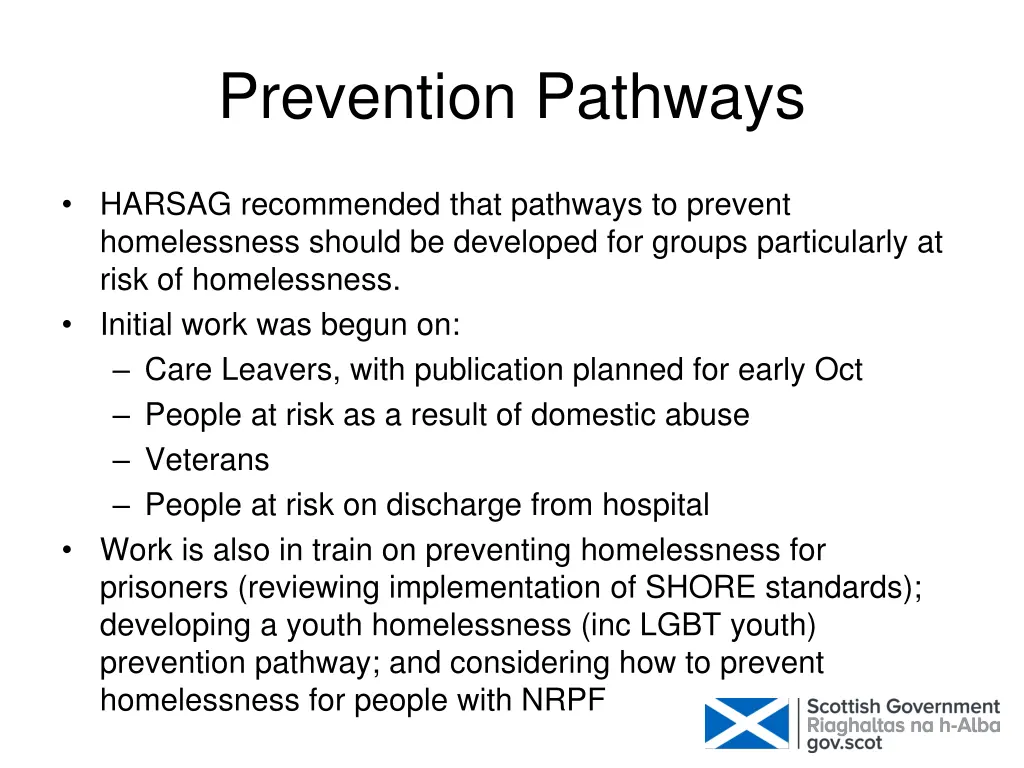 prevention pathways