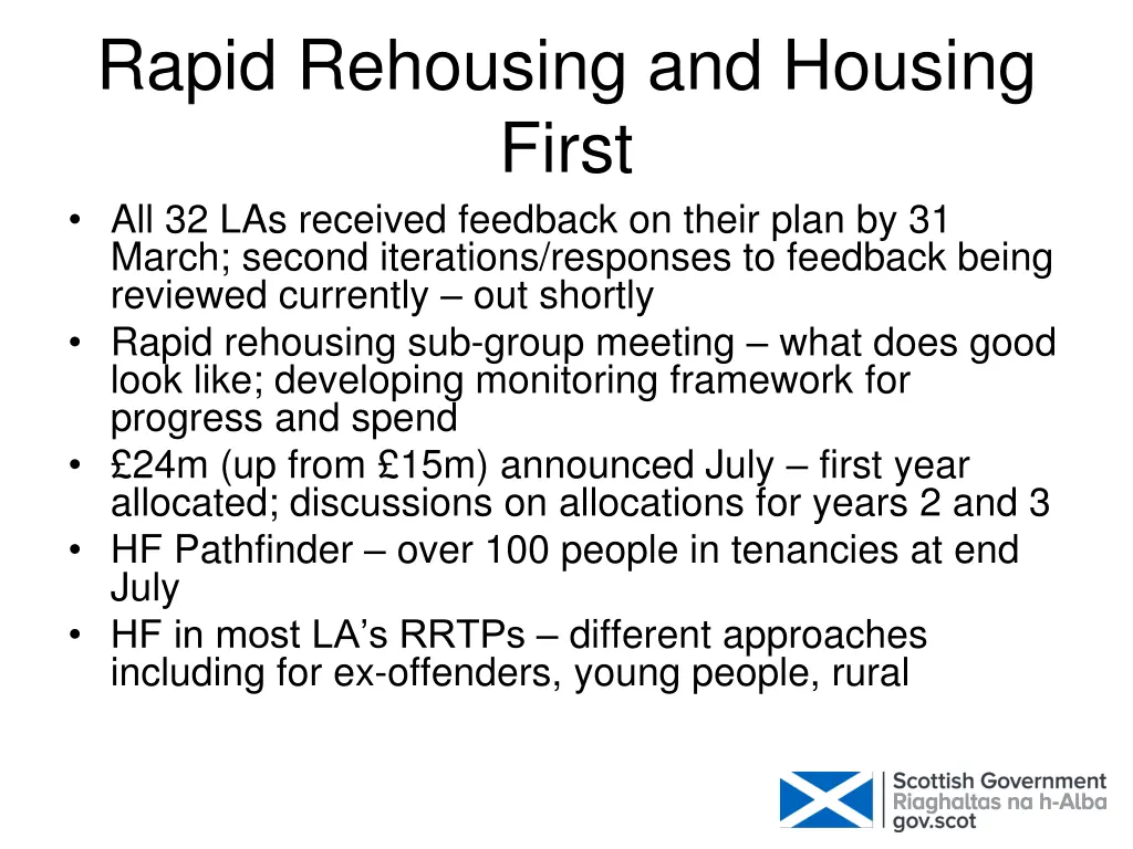 rapid rehousing and housing first