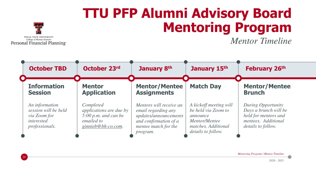 ttu pfp alumni advisory board mentoring program 1