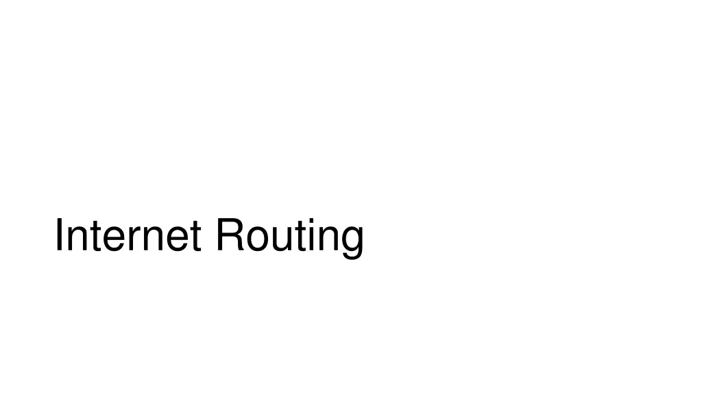 internet routing