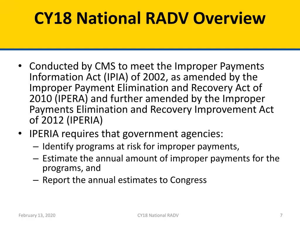 cy18 national radv overview 1