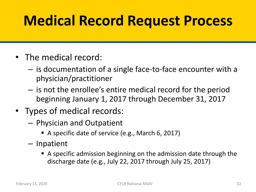 medical record request process 1