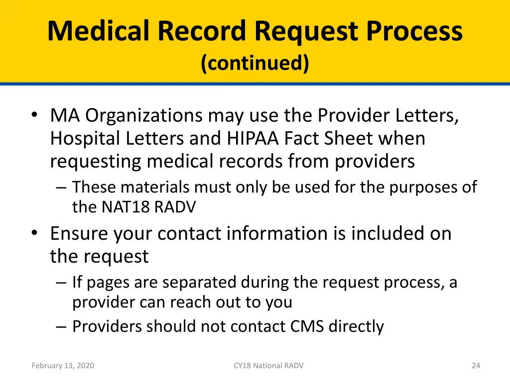 medical record request process continued 1