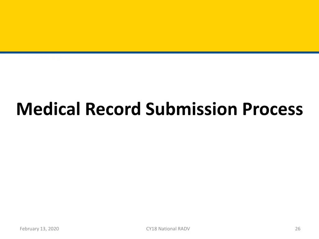 medical record submission process