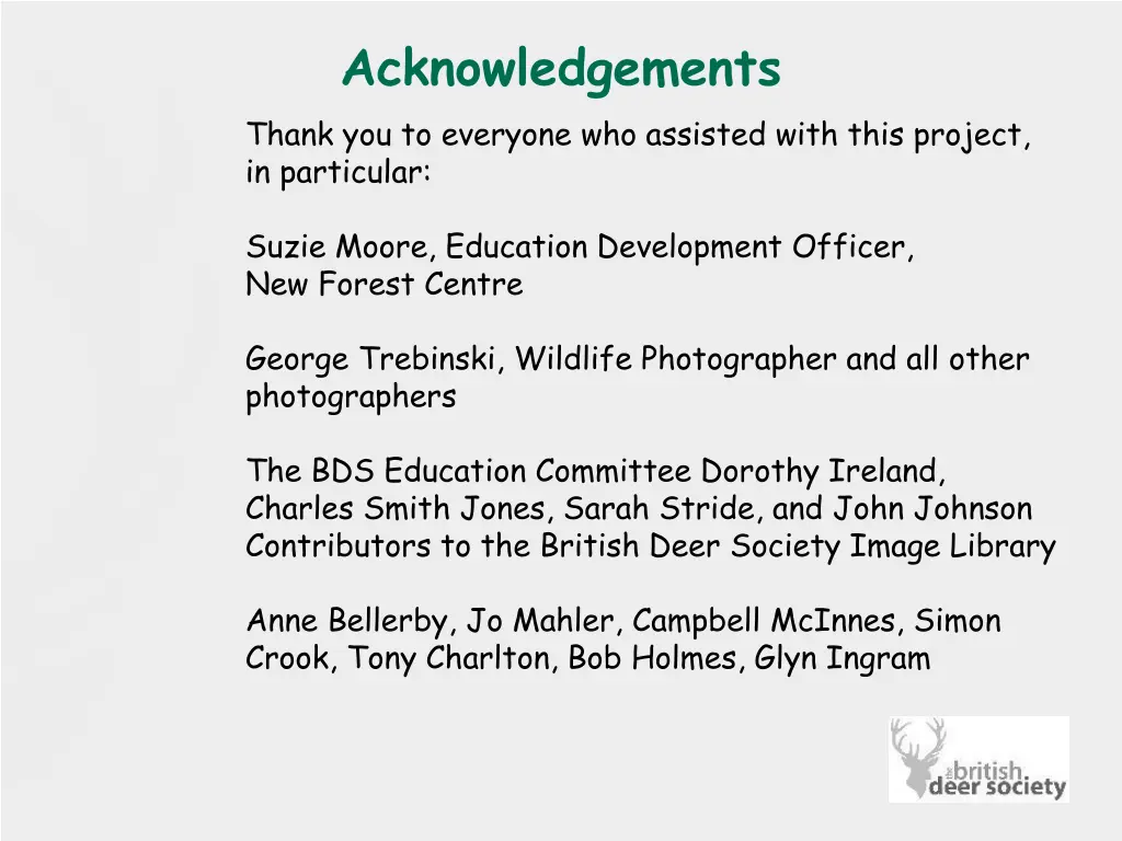 acknowledgements thank you to everyone