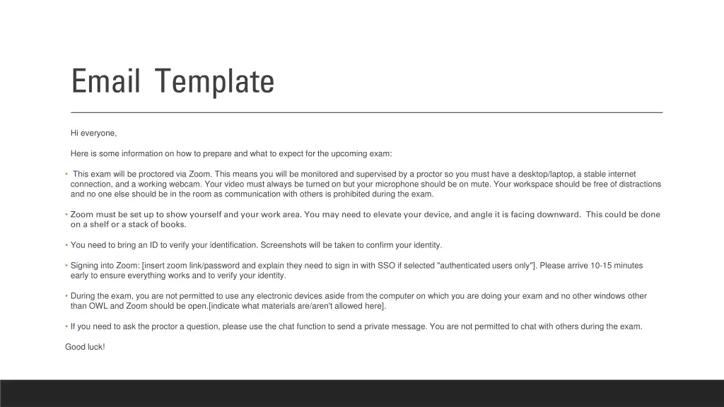 email template