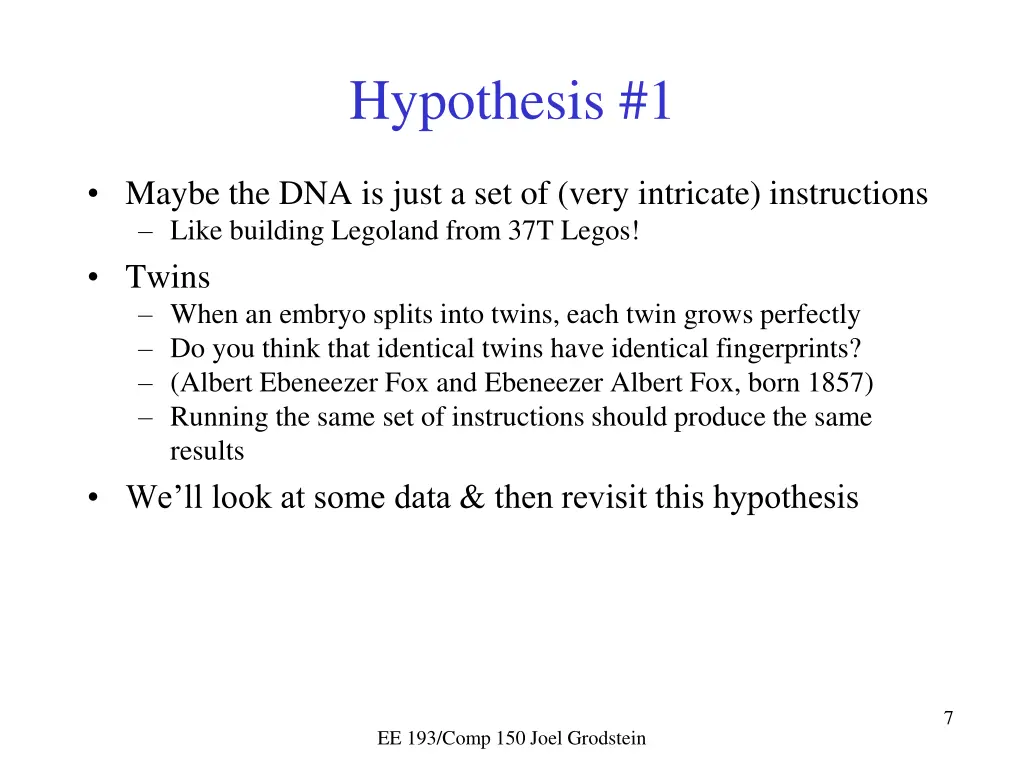 hypothesis 1