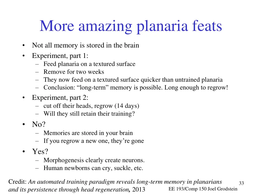 more amazing planaria feats