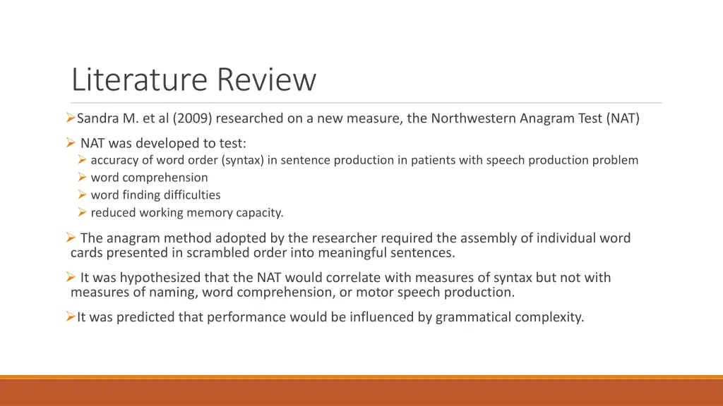 literature review 2