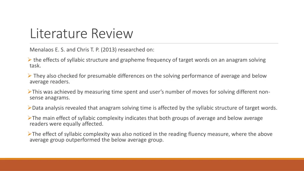 literature review 4