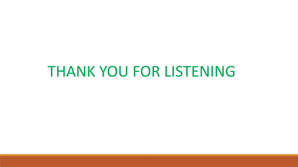 thank you for listening