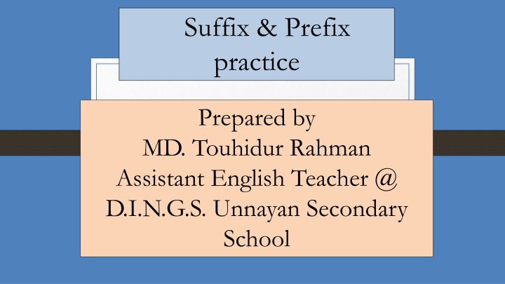 suffix prefix practice