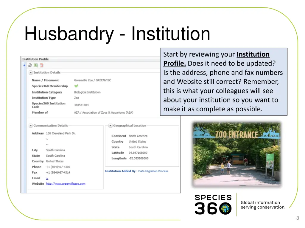 husbandry institution