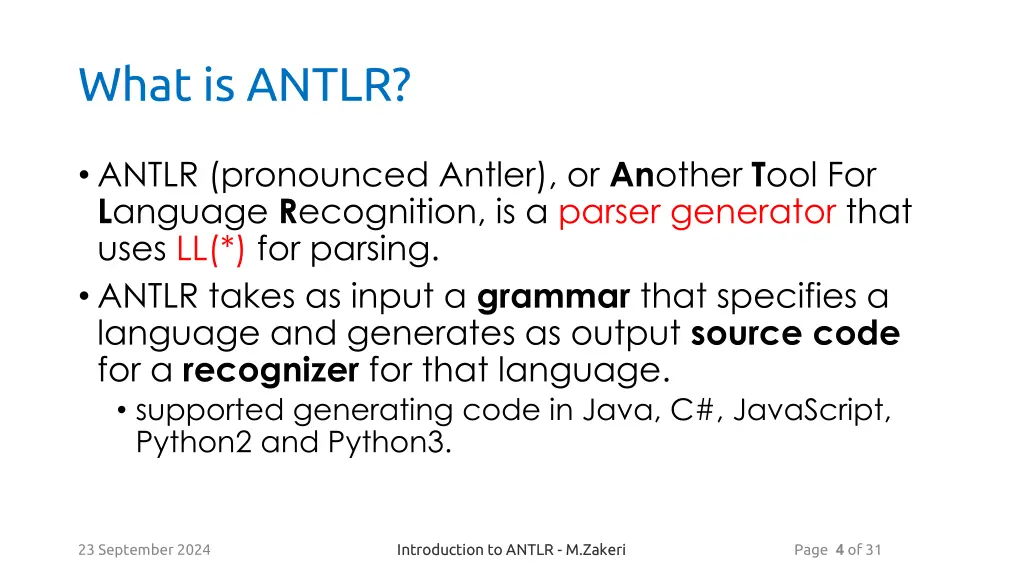 what is antlr