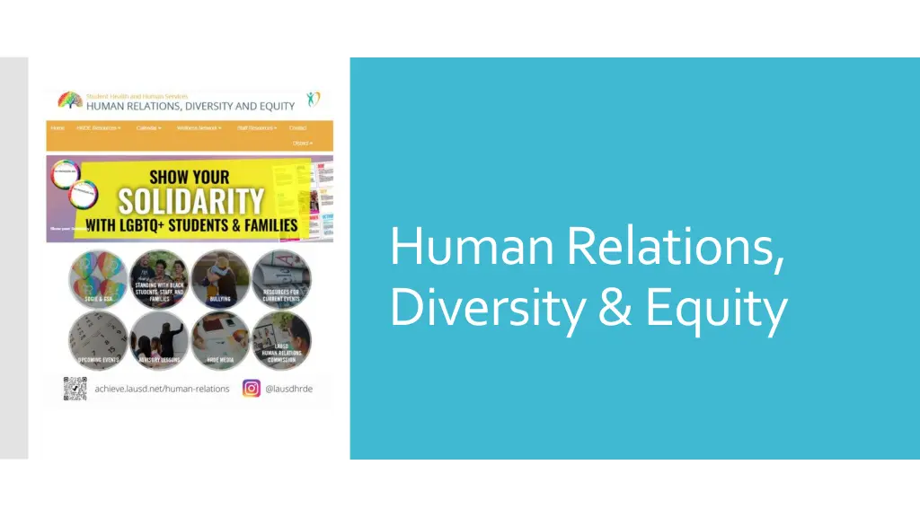 human relations diversity equity