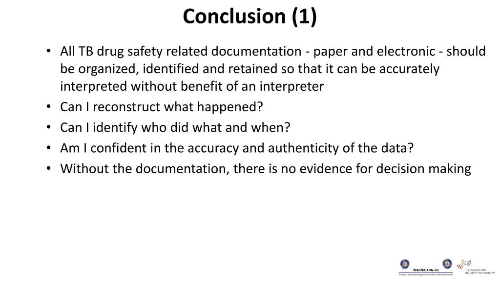 conclusion 1