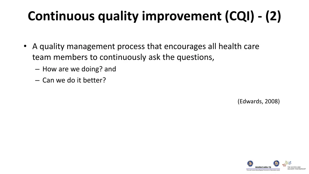 continuous quality improvement cqi 2