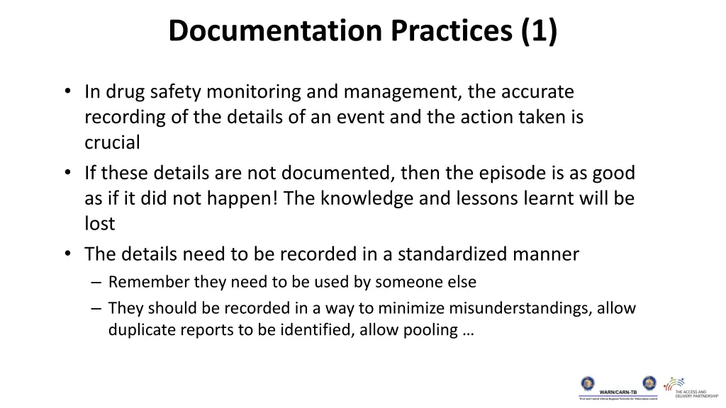 documentation practices 1