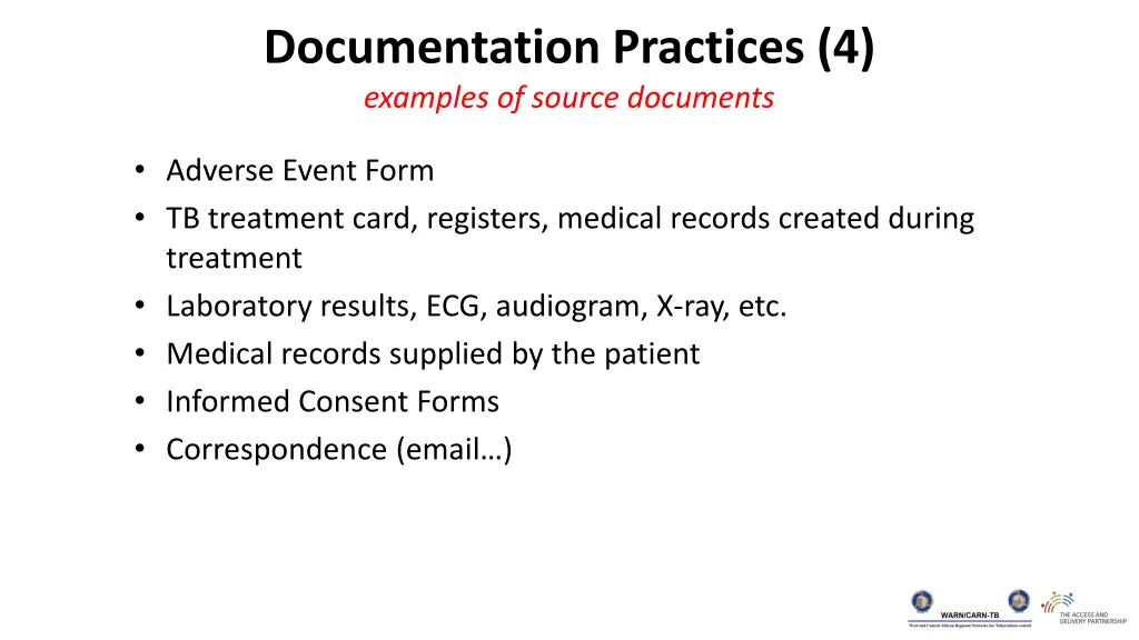 documentation practices 4 examples of source