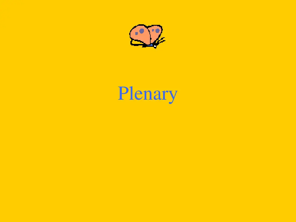 plenary