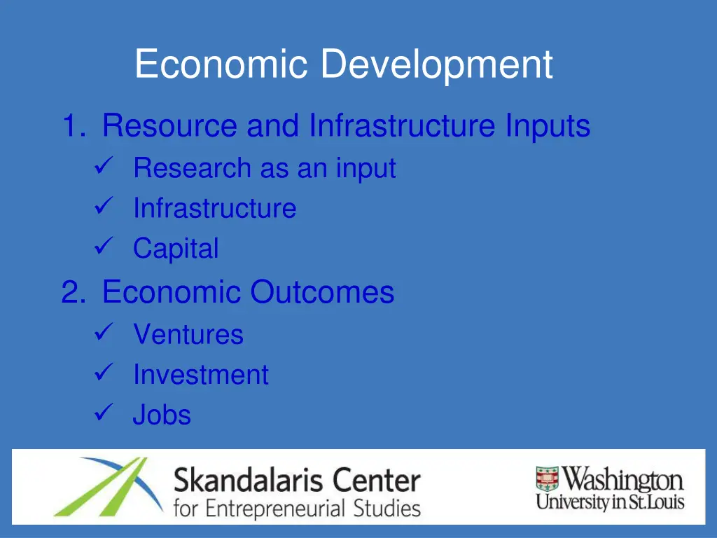 economic development