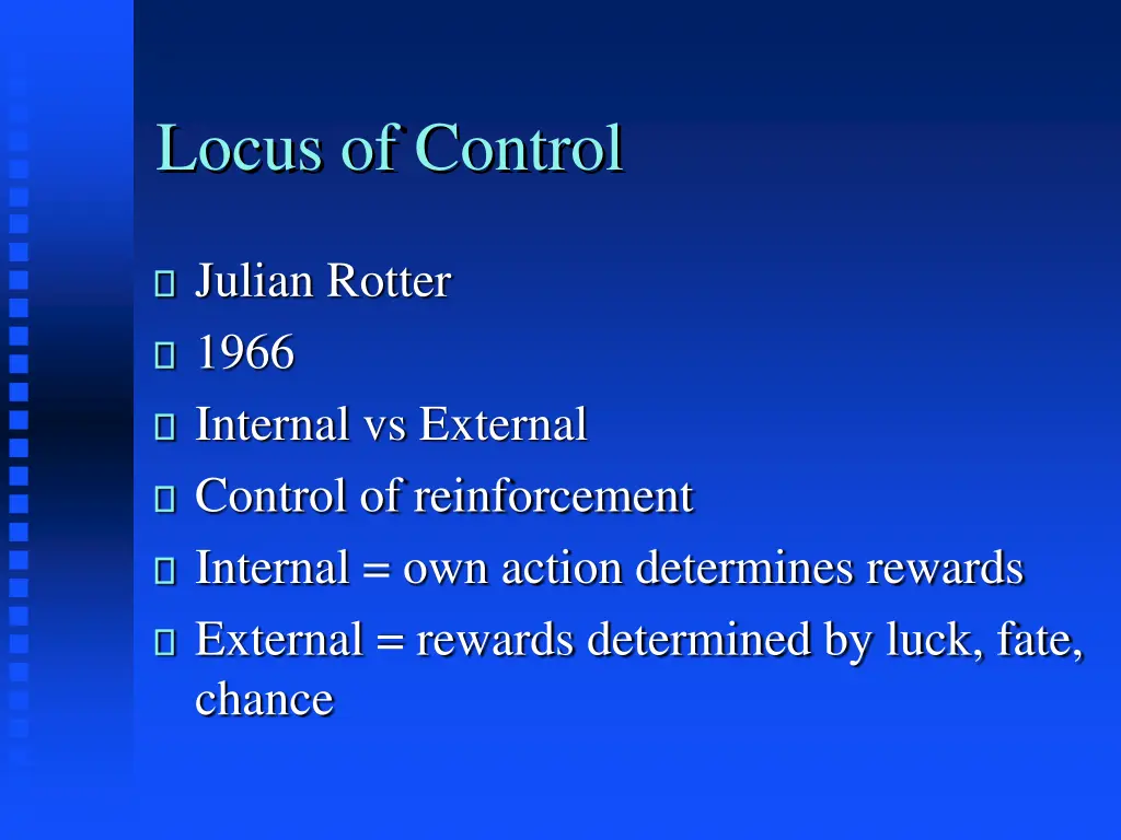 locus of control