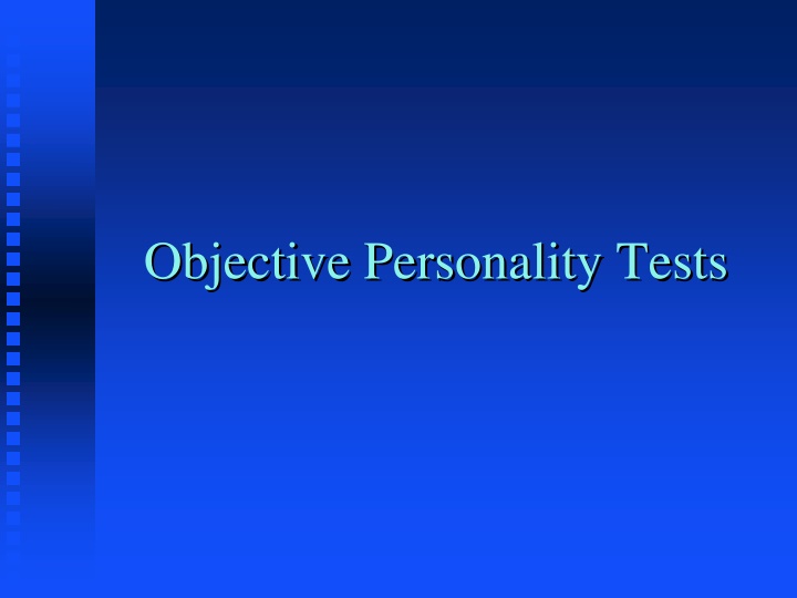 objective personality tests