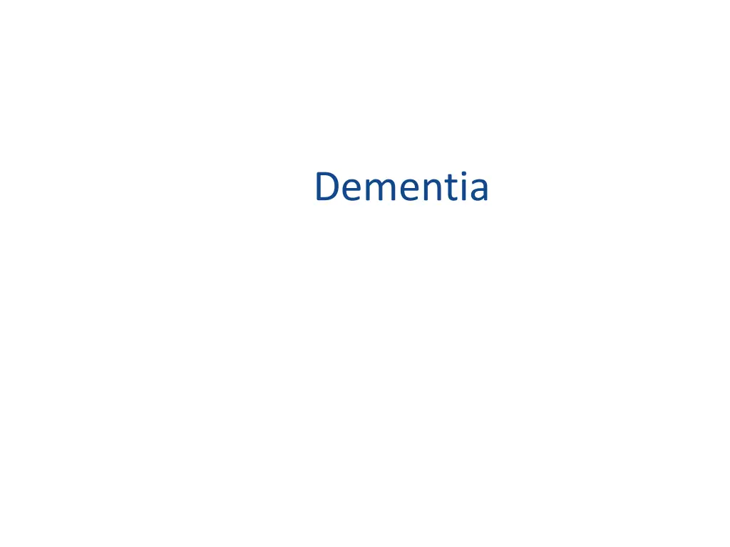 dementia