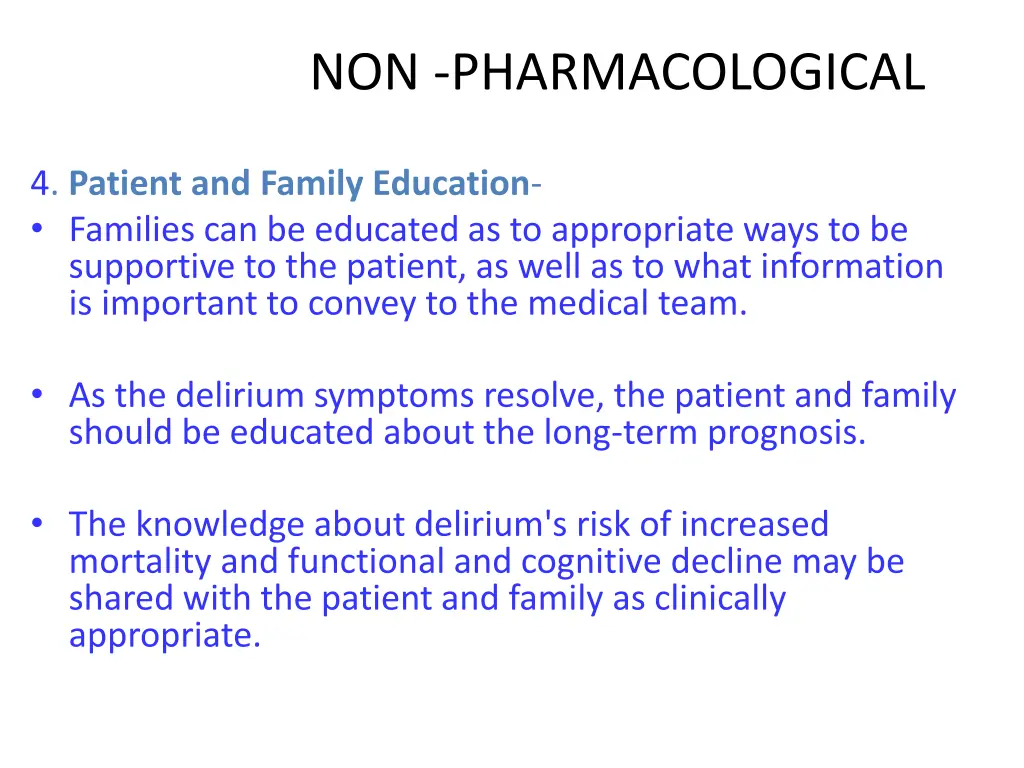 non pharmacological 2