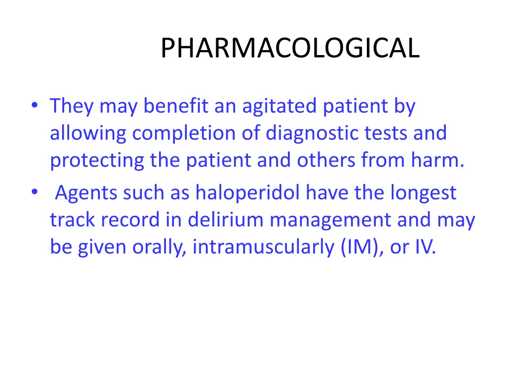 pharmacological 1