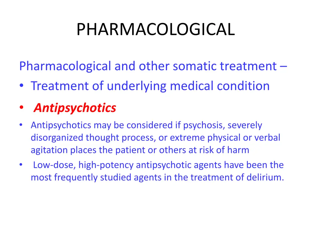 pharmacological