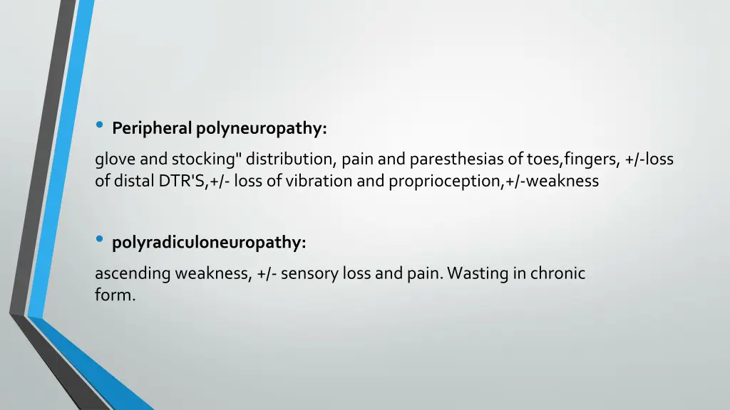 peripheral polyneuropathy