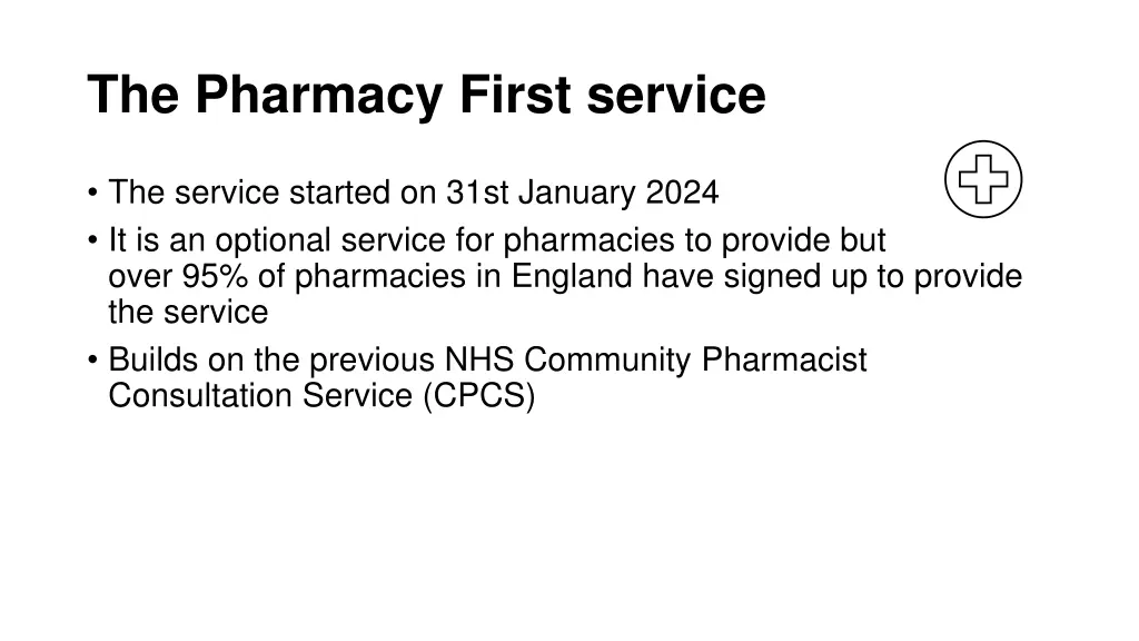 the pharmacy first service 1