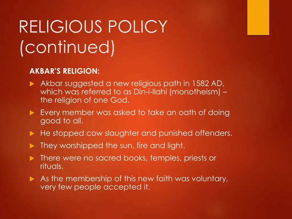 religious policy continued 1