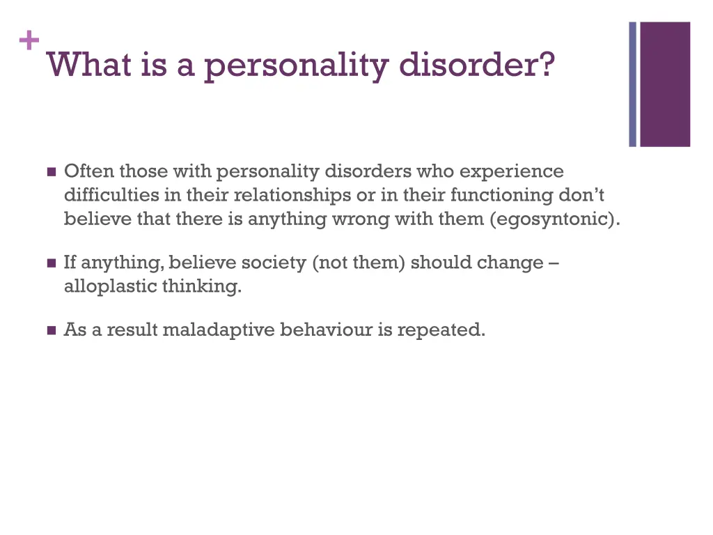 what is a personality disorder 1