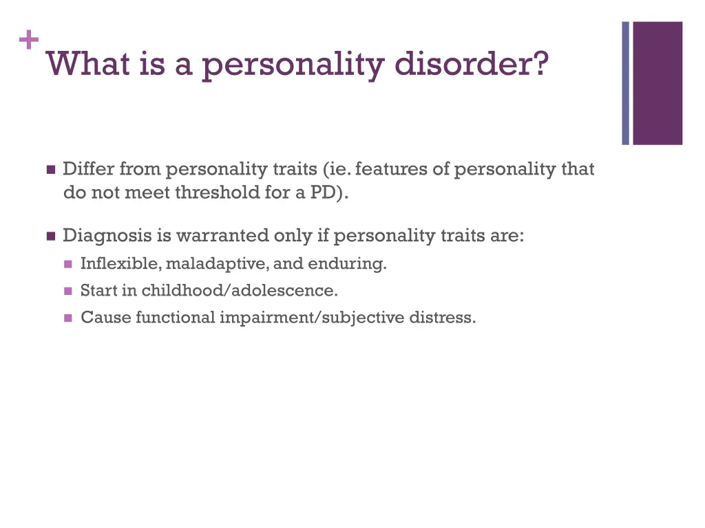 what is a personality disorder 2