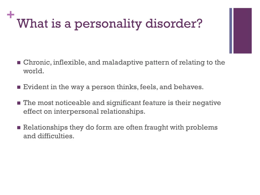 what is a personality disorder