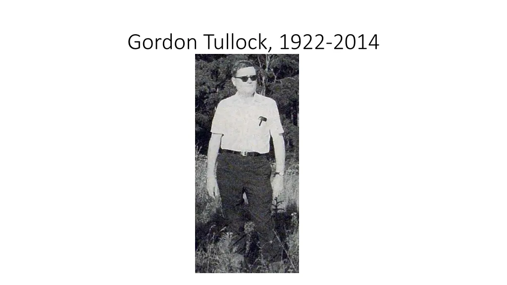 gordon tullock 1922 2014