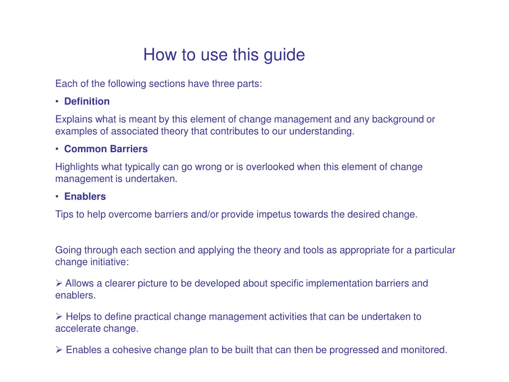 how to use this guide