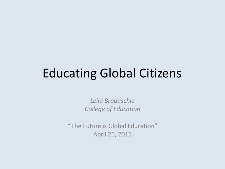 educating global citizens