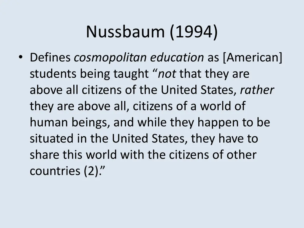 nussbaum 1994