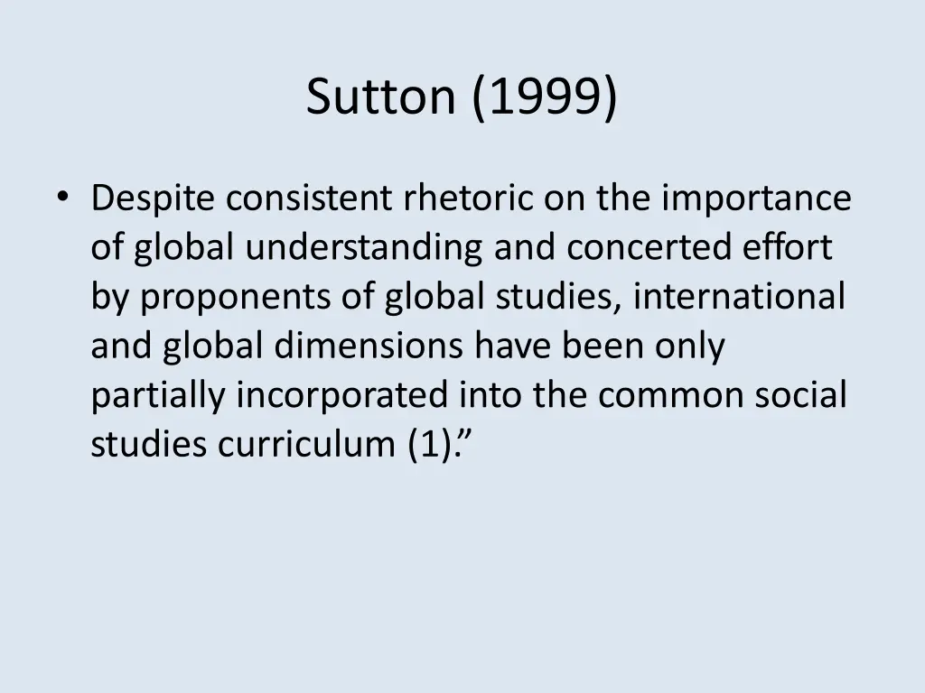 sutton 1999